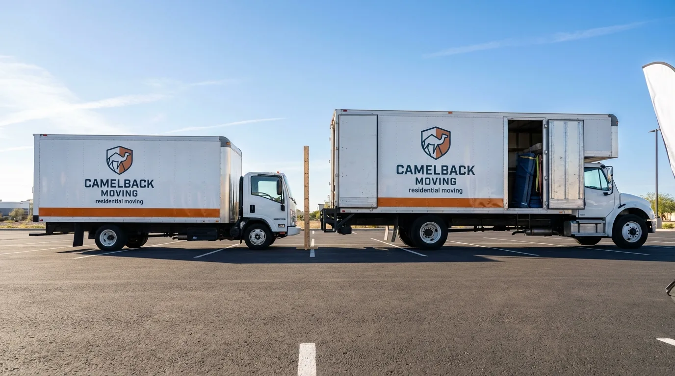 Moving truck size capacity guide in Hartford City
